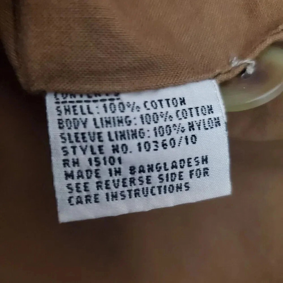 VTG DUXBAK Men's Chore Jacket M Brown Canvas Mohawk Duck Rainproof Hunting Coat - Picture 10 of 13